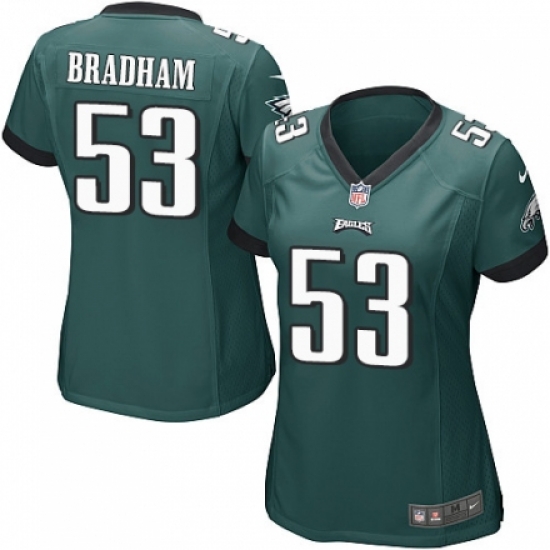 Nike Eagles #53 Nigel Bradham Green Women Game Jersey Nike Eagles #53 Nigel Bradham Green Women Game Jersey