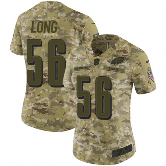 Nike Eagles #56 Chris Long Camo Women Stitched NFL Limited 2018 Salute to Service Jersey Nike Eagles #56 Chris Long Camo Women Stitched NFL Limited 2018 Salute to Service Jersey