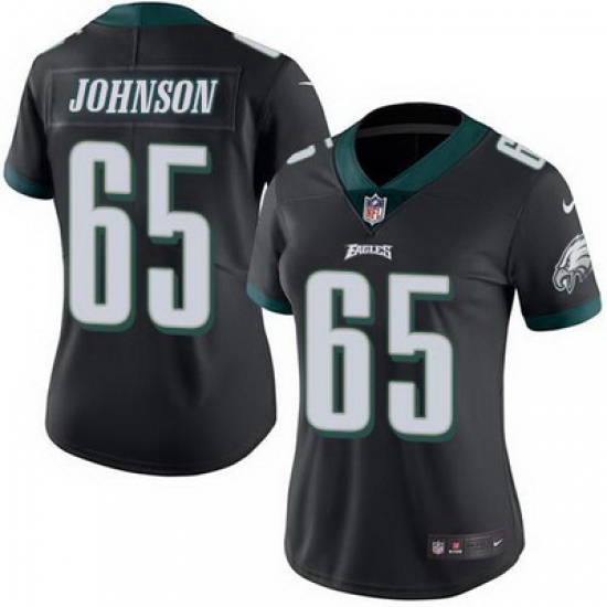Nike Eagles #65 Lane Johnson Black Womens Stitched NFL Limited Rush Jersey Nike Eagles #65 Lane Johnson Black Womens Stitched NFL Limited Rush Jersey