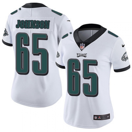 Nike Eagles #65 Lane Johnson White Womens Stitched NFL Vapor Untouchable Limited Jersey Nike Eagles #65 Lane Johnson White Womens Stitched NFL Vapor Untouchable Limited Jersey