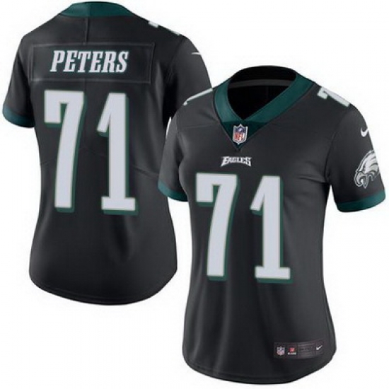 Nike Eagles #71 Jason Peters Black Womens Stitched NFL Limited Rush Jersey Nike Eagles #71 Jason Peters Black Womens Stitched NFL Limited Rush Jersey