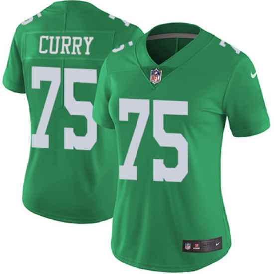 Nike Eagles #75 Vinny Curry Green Womens Stitched NFL Limited Rush Jersey Nike Eagles #75 Vinny Curry Green Womens Stitched NFL Limited Rush Jersey