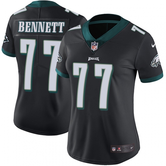 Nike Eagles #77 Michael Bennett Black Alternate Womens Stitched NFL Vapor Untouchable Limited Jersey Nike Eagles #77 Michael Bennett Black Alternate Womens Stitched NFL Vapor Untouchable Limited Jersey