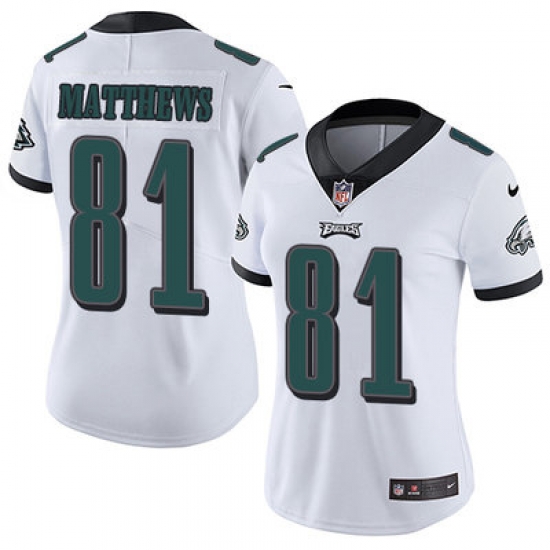 Nike Eagles #81 Jordan Matthews White Womens Stitched NFL Vapor Untouchable Limited Jersey Nike Eagles #81 Jordan Matthews White Womens Stitched NFL Vapor Untouchable Limited Jersey