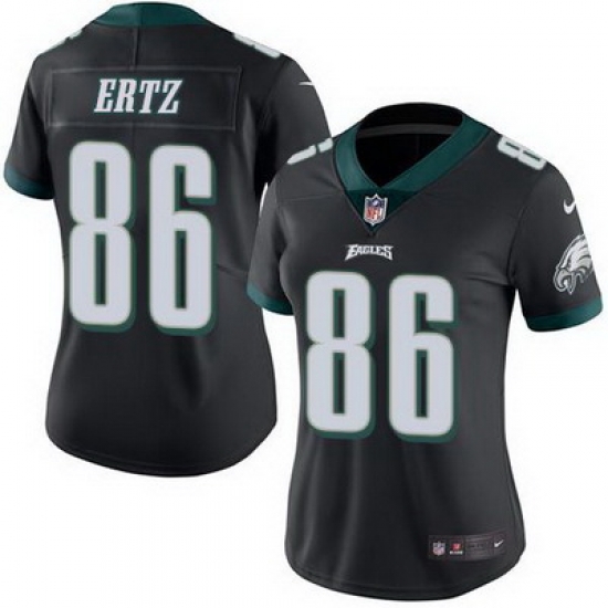 Nike Eagles #86 Zach Ertz Black Womens Stitched NFL Limited Rush Jersey Nike Eagles #86 Zach Ertz Black Womens Stitched NFL Limited Rush Jersey