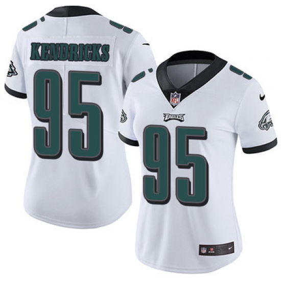 Nike Eagles #95 Mychal Kendricks White Womens Stitched NFL Vapor Untouchable Limited Jersey Nike Eagles #95 Mychal Kendricks White Womens Stitched NFL Vapor Untouchable Limited Jersey