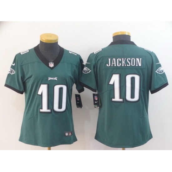 Women Eagles 10 DeSean Jackson Green Vapor Untouchable Limited Jersey Women Eagles 10 DeSean Jackson Green Vapor Untouchable Limited Jersey