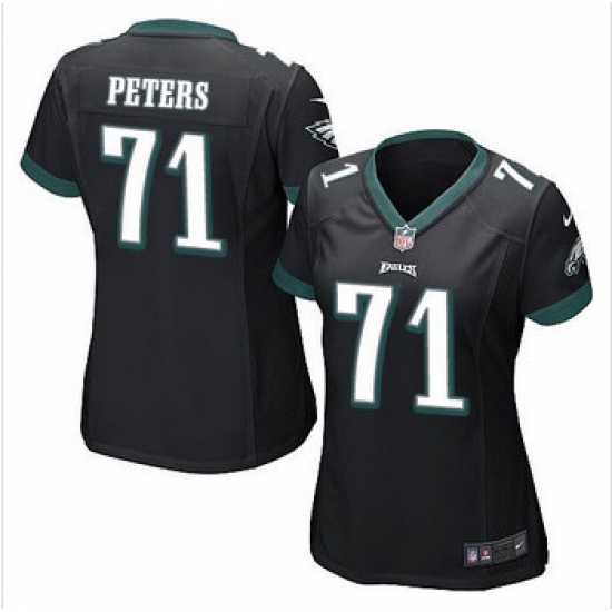 Women NEW Eagles #71 Jason Peters Black Alternate Stitched NFL New Elite Jersey Women NEW Eagles #71 Jason Peters Black Alternate Stitched NFL New Elite Jersey
