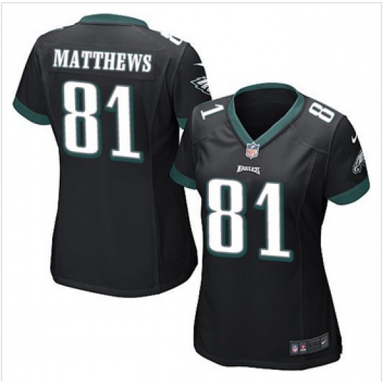 Women NEW Eagles #81 Jordan Matthews Black Alternate Stitched NFL New Elite Jersey Women NEW Eagles #81 Jordan Matthews Black Alternate Stitched NFL New Elite Jersey