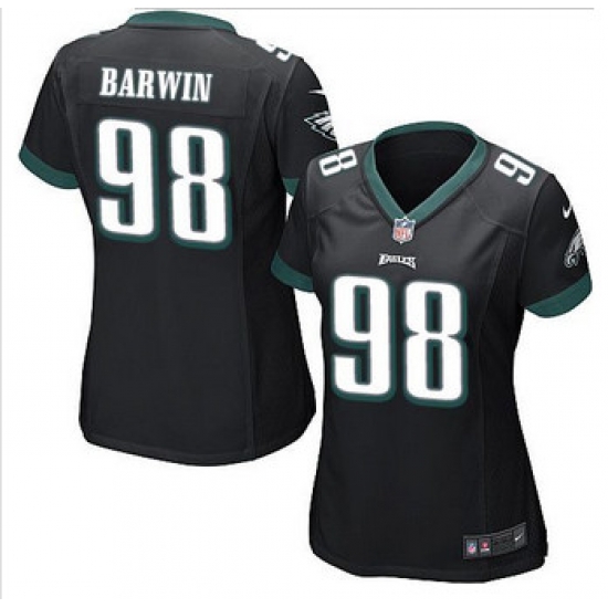 Women NEW Eagles #98 Connor Barwin Black Alternate Stitched NFL New Elite Jersey Women NEW Eagles #98 Connor Barwin Black Alternate Stitched NFL New Elite Jersey