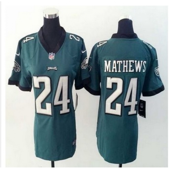 Women New Eagles #24 Ryan Mathews Midnight Green Team Color Stitched NFL New Elite Jersey Women New Eagles #24 Ryan Mathews Midnight Green Team Color Stitched NFL New Elite Jersey