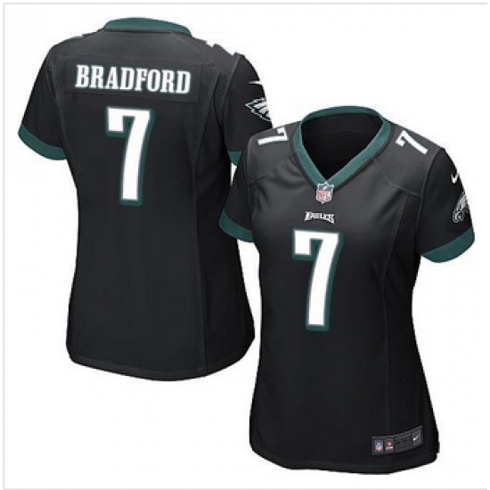Women New Eagles #7 Sam Bradford Black Alternate Stitched NFL New Elite Jersey Women New Eagles #7 Sam Bradford Black Alternate Stitched NFL New Elite Jersey