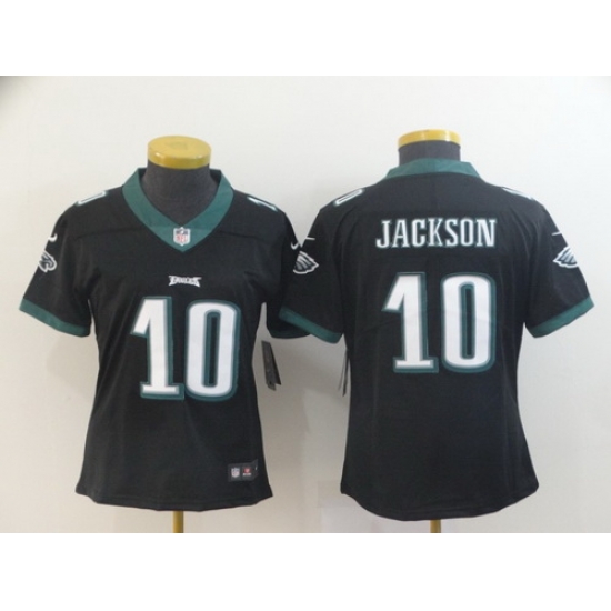 Women Nike Eagles 10 DeSean Jackson Black Vapor Untouchable Limited Jersey Women Nike Eagles 10 DeSean Jackson Black Vapor Untouchable Limited Jersey
