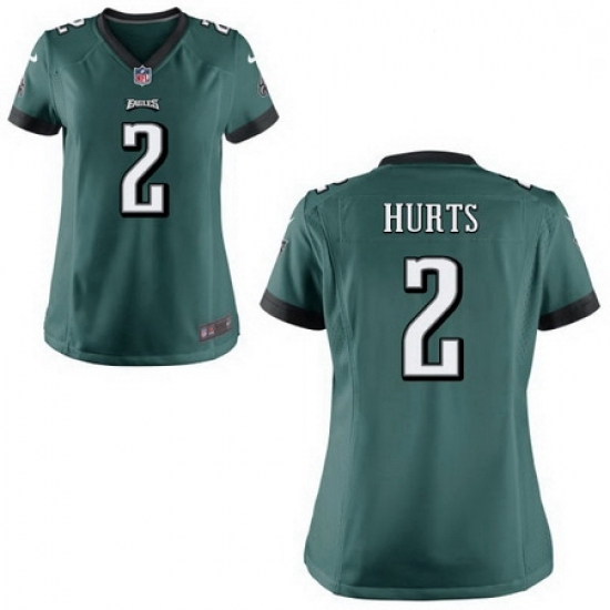 Women Nike Eagles 2 Jalen Hurts Green Vapor Limited Stitched NFL Jersey Women Nike Eagles 2 Jalen Hurts Green Vapor Limited Stitched NFL Jersey
