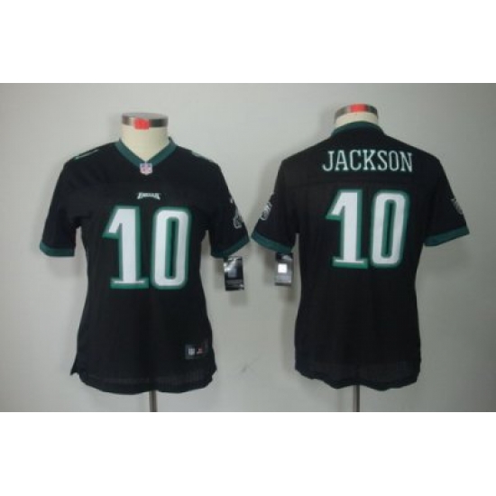Women Nike Philadelphia Eagles #10 Jackson Black Color Limited Jerseys Women Nike Philadelphia Eagles #10 Jackson Black Color Limited Jerseys