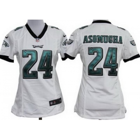 Women Nike Philadelphia Eagles #24 Nnamdi Asomugha White Nike NFL Jerseys Women Nike Philadelphia Eagles #24 Nnamdi Asomugha White Nike NFL Jerseys