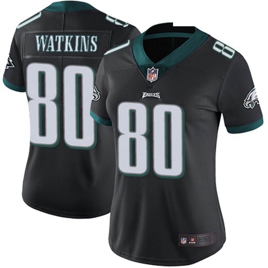 Women Nike Philadelphia Eagles Quez Watkins #80 Black Vapor Limited Jersey Women Nike Philadelphia Eagles Quez Watkins #80 Black Vapor Limited Jersey