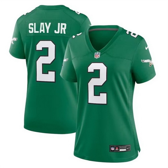 Women Philadelphia Eagles 2 Darius Slay JR Green Stitched Football Jersey Run Small Women Philadelphia Eagles 2 Darius Slay JR Green Stitched Football Jersey Run Small