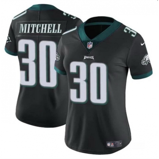 Women Philadelphia Eagles 30 Quinyon Mitchell Black 2024 Draft Vapor Untouchable Limited Stitched Football Jersey Women Philadelphia Eagles 30 Quinyon Mitchell Black 2024 Draft Vapor Untouchable Limited Stitched Football Jersey