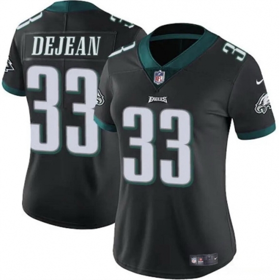 Women Philadelphia Eagles 33 Cooper DeJean Black 2024 Draft Vapor Untouchable Limited Stitched Football Jersey Women Philadelphia Eagles 33 Cooper DeJean Black 2024 Draft Vapor Untouchable Limited Stitched Football Jersey