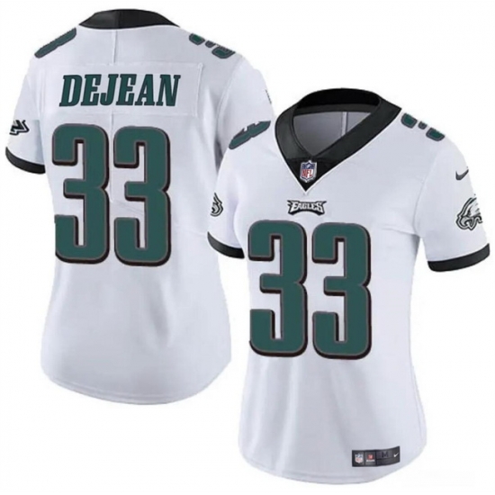 Women Philadelphia Eagles 33 Cooper DeJean White 2024 Draft Vapor Untouchable Limited Stitched Football Jersey Women Philadelphia Eagles 33 Cooper DeJean White 2024 Draft Vapor Untouchable Limited Stitched Football Jersey