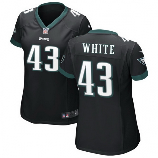 Women Philadelphia Eagles 43 Kyzir White Black Vapor Untouchable Limited Stitched Jersey Women Philadelphia Eagles 43 Kyzir White Black Vapor Untouchable Limited Stitched Jersey
