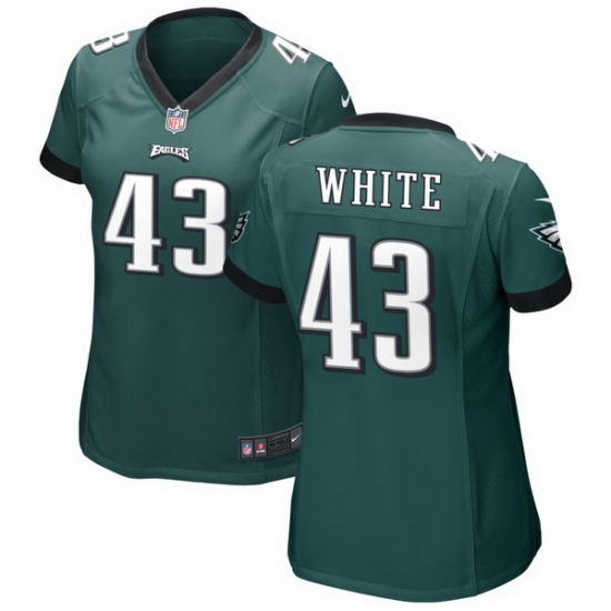 Women Philadelphia Eagles 43 Kyzir White Green Vapor Untouchable Limited Stitched Jersey Women Philadelphia Eagles 43 Kyzir White Green Vapor Untouchable Limited Stitched Jersey