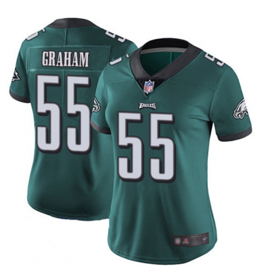 Women Philadelphia Eagles 55 Brandon Graham Green Vapor Untouchable Limited Stitched Football Jersey Women Philadelphia Eagles 55 Brandon Graham Green Vapor Untouchable Limited Stitched Football Jersey