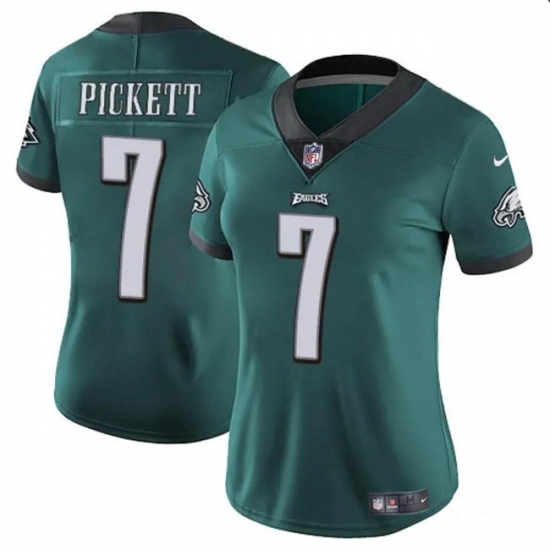 Women Philadelphia Eagles 7 Kenny Pickett Green Vapor Untouchable Limited Stitched Football Jersey Women Philadelphia Eagles 7 Kenny Pickett Green Vapor Untouchable Limited Stitched Football Jersey