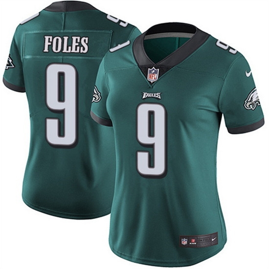 Women Philadelphia Eagles 9 Nick Foles Green Vapor Untouchable Limited Stitched Football Jersey Women Philadelphia Eagles 9 Nick Foles Green Vapor Untouchable Limited Stitched Football Jersey