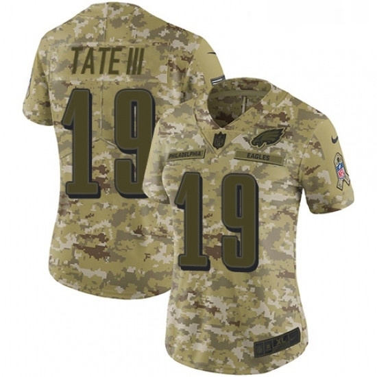 Womens Nike Philadelphia Eagles 19 Golden Tate III Limited Camo 2018 Salute to Service NFL Jersey Womens Nike Philadelphia Eagles 19 Golden Tate III Limited Camo 2018 Salute to Service NFL Jersey