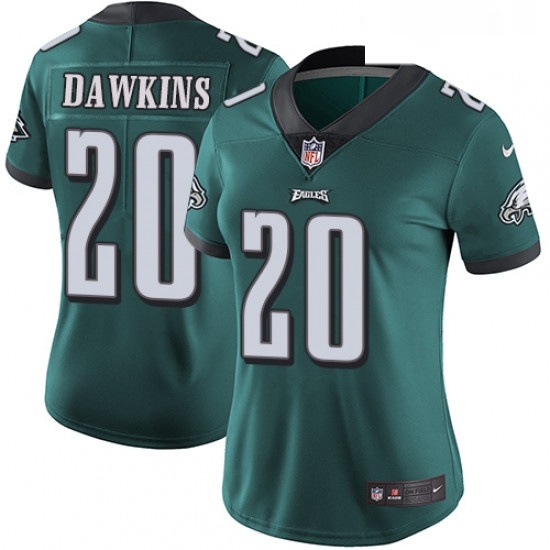 Womens Nike Philadelphia Eagles 20 Brian Dawkins Midnight Green Team Color Vapor Untouchable Limited Player NFL Jersey Womens Nike Philadelphia Eagles 20 Brian Dawkins Midnight Green Team Color Vapor Untouchable Limited Player NFL Jersey
