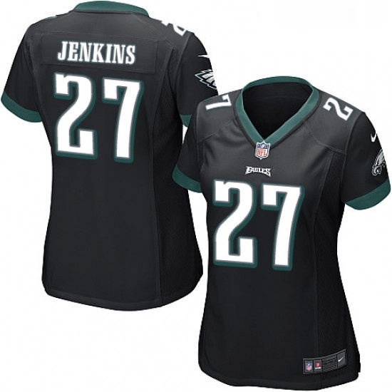 Womens Nike Philadelphia Eagles 27 Malcolm Jenkins Game Black Alternate NFL Jersey Womens Nike Philadelphia Eagles 27 Malcolm Jenkins Game Black Alternate NFL Jersey