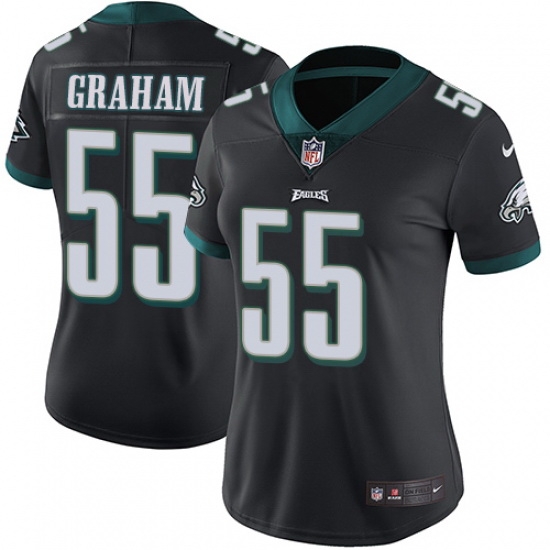 Women's Nike Philadelphia Eagles #55 Brandon Graham Black Alternate Vapor Untouchable Limited Player NFL Jersey Women's Nike Philadelphia Eagles #55 Brandon Graham Black Alternate Vapor Untouchable Limited Player NFL Jersey