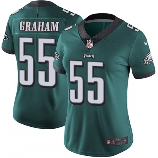 Women's Nike Philadelphia Eagles #55 Brandon Graham Midnight Green Team Color Vapor Untouchable Limited Player NFL Jersey Women's Nike Philadelphia Eagles #55 Brandon Graham Midnight Green Team Color Vapor Untouchable Limited Player NFL Jersey