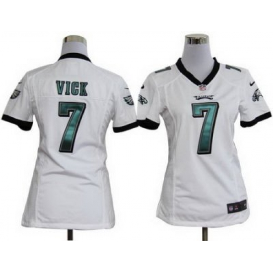 Women's Nike Philadelphia Eagles 7# Michael Vick White Nike NFL Jerseys Women's Nike Philadelphia Eagles 7# Michael Vick White Nike NFL Jerseys