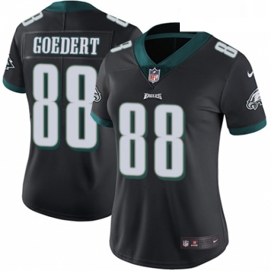 Womens Nike Philadelphia Eagles 88 Dallas Goedert Black Alternate Vapor Untouchable Limited Player NFL Jersey Womens Nike Philadelphia Eagles 88 Dallas Goedert Black Alternate Vapor Untouchable Limited Player NFL Jersey
