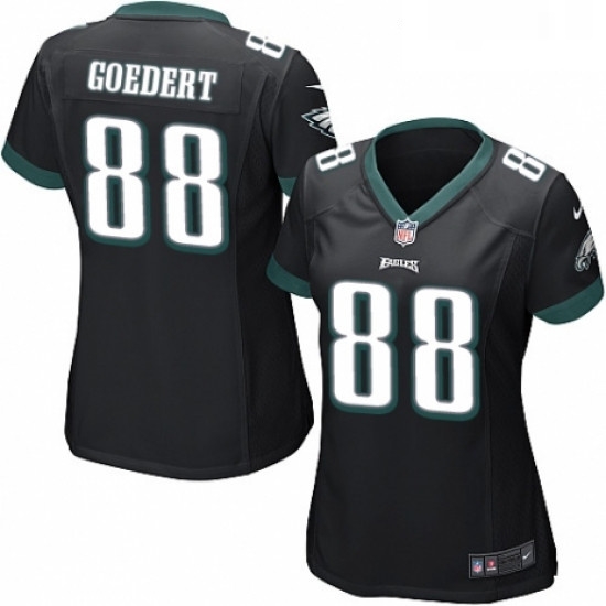 Womens Nike Philadelphia Eagles 88 Dallas Goedert Game Black Alternate NFL Jersey Womens Nike Philadelphia Eagles 88 Dallas Goedert Game Black Alternate NFL Jersey