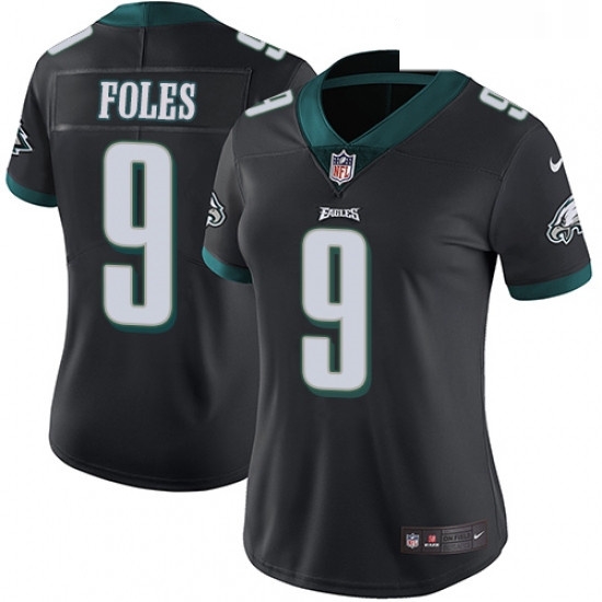 Womens Nike Philadelphia Eagles 9 Nick Foles Black Alternate Vapor Untouchable Limited Player NFL Jersey Womens Nike Philadelphia Eagles 9 Nick Foles Black Alternate Vapor Untouchable Limited Player NFL Jersey