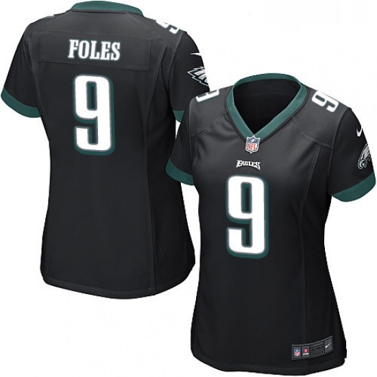 Womens Nike Philadelphia Eagles 9 Nick Foles Game Black Alternate NFL Jersey Womens Nike Philadelphia Eagles 9 Nick Foles Game Black Alternate NFL Jersey