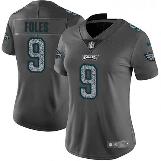 Womens Nike Philadelphia Eagles 9 Nick Foles Gray Static Vapor Untouchable Limited NFL Jersey Womens Nike Philadelphia Eagles 9 Nick Foles Gray Static Vapor Untouchable Limited NFL Jersey