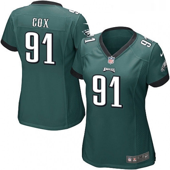 Womens Nike Philadelphia Eagles 91 Fletcher Cox Game Midnight Green Team Color NFL Jersey Womens Nike Philadelphia Eagles 91 Fletcher Cox Game Midnight Green Team Color NFL Jersey