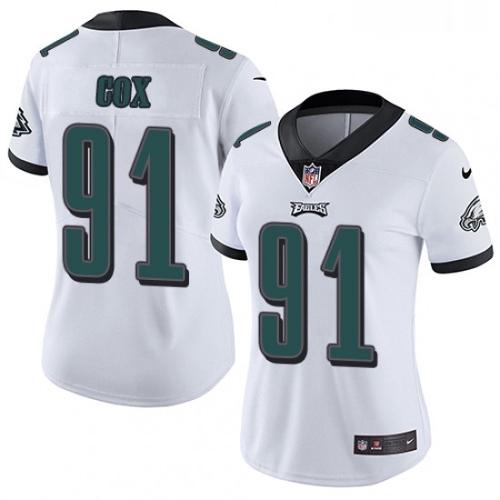 Womens Nike Philadelphia Eagles 91 Fletcher Cox White Vapor Untouchable Limited Player NFL Jersey Womens Nike Philadelphia Eagles 91 Fletcher Cox White Vapor Untouchable Limited Player NFL Jersey