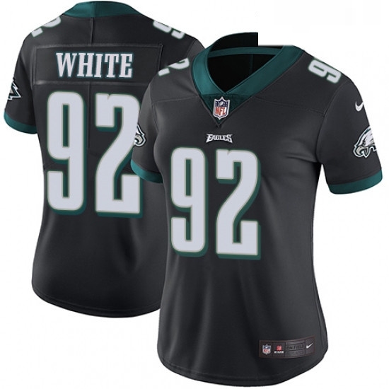 Womens Nike Philadelphia Eagles 92 Reggie White Black Alternate Vapor Untouchable Limited Player NFL Jersey Womens Nike Philadelphia Eagles 92 Reggie White Black Alternate Vapor Untouchable Limited Player NFL Jersey