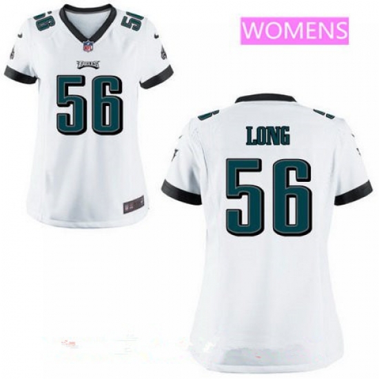 Womens Philadelphia Eagles #56 Chris Long White Road Stitched NFL Nike Jersey Womens Philadelphia Eagles #56 Chris Long White Road Stitched NFL Nike Jersey