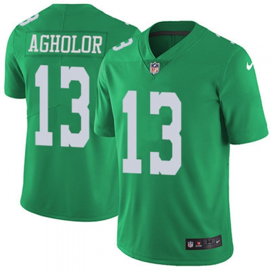 Nike Eagles #13 Nelson Agholor Green Youth Stitched NFL Limited Rush Jersey Nike Eagles #13 Nelson Agholor Green Youth Stitched NFL Limited Rush Jersey