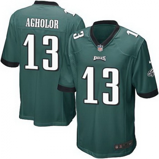 Nike Eagles #13 Nelson Agholor Midnight Green Team Color Youth Stitched NFL New Elite Jersey Nike Eagles #13 Nelson Agholor Midnight Green Team Color Youth Stitched NFL New Elite Jersey