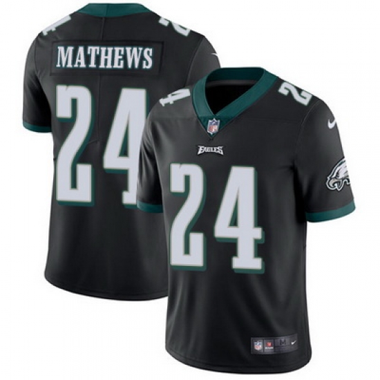 Nike Eagles #24 Ryan Mathews Black Alternate Youth Stitched NFL Vapor Untouchable Limited Jersey Nike Eagles #24 Ryan Mathews Black Alternate Youth Stitched NFL Vapor Untouchable Limited Jersey