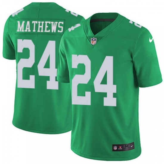Nike Eagles #24 Ryan Mathews Green Youth Stitched NFL Limited Rush Jersey Nike Eagles #24 Ryan Mathews Green Youth Stitched NFL Limited Rush Jersey