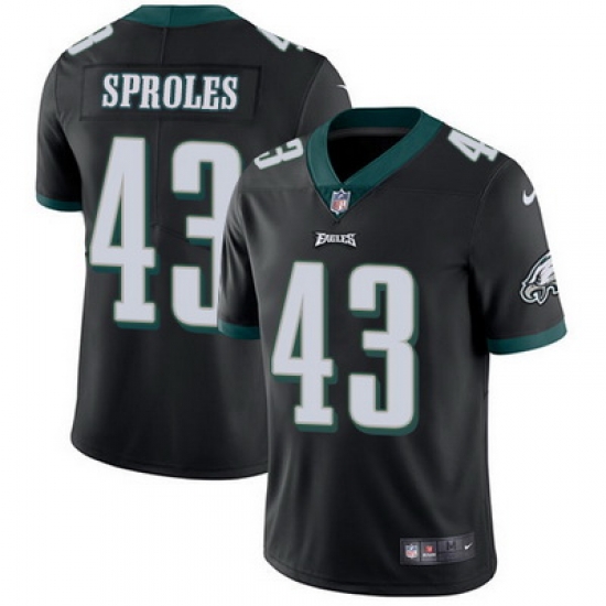 Nike Eagles #43 Darren Sproles Black Alternate Youth Stitched NFL Vapor Untouchable Limited Jersey Nike Eagles #43 Darren Sproles Black Alternate Youth Stitched NFL Vapor Untouchable Limited Jersey